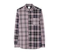 Paul Smith Mens Black/Lilac Contrast Check Shirt BLACK LILAC L