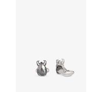Paul Smith Mens Black Nickel Beetle Metal Cufflinks 2x1.5cm