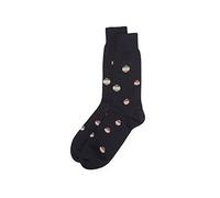 PAUL SMITH Mens Cotton Socks Black & Multicoloured Polka Dots One Size