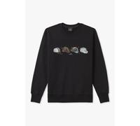 PAUL SMITH Mens Cycling Caps Sweatshirt In Black Mens Clothing Size: XXL, Colour: Black Fabric