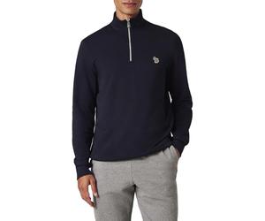 Paul Smith Men's Ls Reg Fit Half Zip Top Zebra Sweatshirt, Blue, M