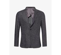 Paul Smith Mens Paul Smith Donegal Single-Breasted Wool Blazer Black Melange 46