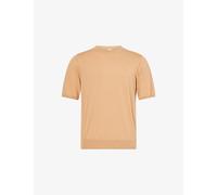 Paul Smith Mens Paul Smith Short-Sleeves Regular-Fit Cotton-Knit T-Shirt Orange L