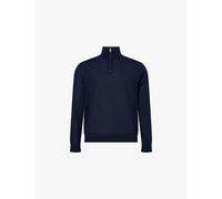 Paul Smith Mens Paul Smith Signature-Striped Half-Zip Wool Top Navy L