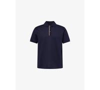Paul Smith Mens Paul Smith Stripe-Trim Short-Sleeve Cotton Polo T-Shirt Very Dark Navy 2XL