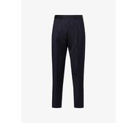 Paul Smith Mens Paul Smith Striped Tapered-Leg Wool Trousers Navy 34