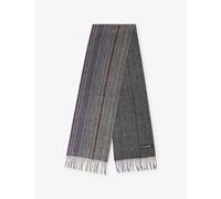 Paul Smith Mens Paul Smith Trent Striped Wool Scarf Slate