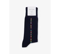 Paul Smith Mens Paul Smith Vittore Striped Stretch Cotton-Blend Socks Blue
