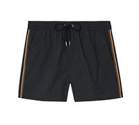 Paul Smith Men's Plain Short Swim Trunks, Black, Large