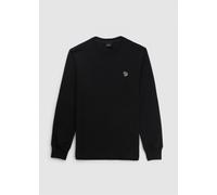 Men's PS Paul Smith Mens Regular Fit Long Sleeve Zebra T-Shirt - Black - Size: 42/Regular