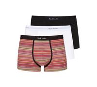 Paul Smith Mens Three Pack Mixed Striped Boxer Briefs, Striped/White/Black Boxers MIXED M
