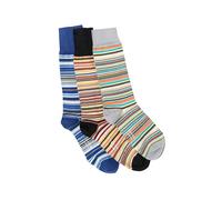 Paul Smith Mens Three-Pack Multicoloured Signature Stripe Socks MIXED O/S