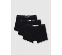PAUL SMITH Mens Trunk 3 Pack Plain In Black Mens Clothing Size: XXL, Colour: Black Fabric