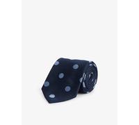 Paul Smith Mens Vy Spot-embroidered Silk Tie 8cm