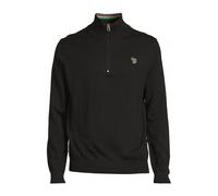 Paul Smith Mens Zebra Half Zip Jumper, Black Sweater BLACK M