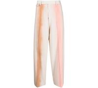 Paul Smith mid-rise wide-leg wool trousers - Brown 32