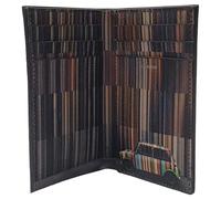 Paul Smith 'Mini Stripe' Mens Credit Card Wallet in Black Leather