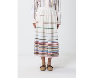 PAUL SMITH Multicolor Striped Cotton and Silk Skirt - Size: 46 - female