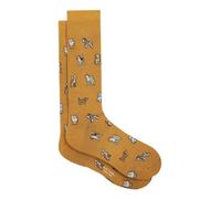 Paul Smith Mustard Yellow Kyoto Dogs Socks. One Size
