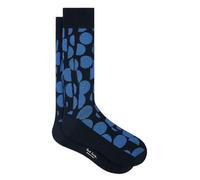 Paul Smith Navy Blue Cut Up Dot Socks. One Size