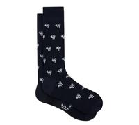 Paul Smith Navy Blue Karim Grey Cat Socks. One Size