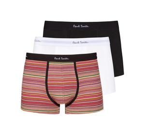 Paul Smith Organic Cotton Boxer Briefs 3 Pack Signature Stripe / White / Black