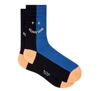 Paul Smith PS Bicol Two Tone Happy Socks Orange Blue. One Size