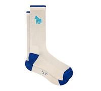 Paul Smith PS Zebra Socks Whte Blue. One Size