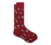 Paul Smith Red Kyoto Dogs Socks. One Size