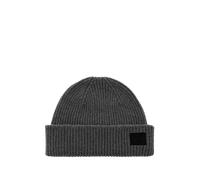 Paul Smith ribbed-knit logo-patch beanie hat - Grey OS