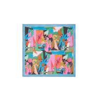Paul Smith River Collage-print pocket square - Pink One Size