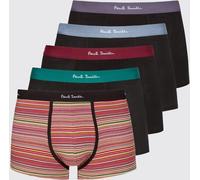 PAUL SMITH Set of 5 Striped Cotton Boxers - Size: M - male