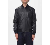 PAUL SMITH Smooth Lamb Leather Bomber Jacket with Zip Closure - Size: M - male