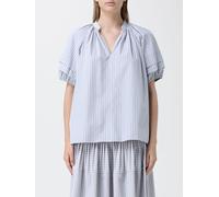 PAUL SMITH Striped Cotton Blend Blouse - Size: 44 - female