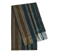 Paul Smith Trent Striped Logo-embroidered Wool Scarf - Black - One Size