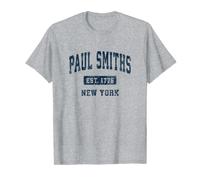 Paul Smiths New York NY Vintage Athletic Sports Design T-Shirt