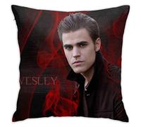 Paul Throw Pillow Case Wesley Square Pillow Cover Cushion Cover For Sofa Couch Bedroom Livingroom Office Home Car Decor 18 X 18 Inch