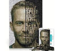 Paul Walker 1000 Piece Jigsaw Puzzle for Adults Logic Toy Relaxing Fun Design Assembly Santa Wish Gift (38x52cm)