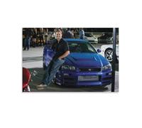 Paul Walker-Fast And Furious Movie Poster Poster Decorative Painting Canvas Wall Posters And Art Picture Print Modern Family Bedroom Decor Posters 08x12inch(20x30cm)