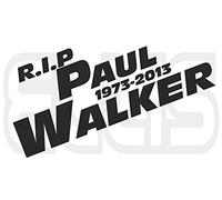 Paul Walker I almost had you sticker RIP Tribute Decal Sticker V3 Car Van Laptop Window by Ellis Graphix (Red)