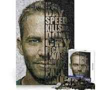 Paul Walker Jigsaw Puzzles for Adults 1000 Pieces Mind Skill Toy Slow Enjoy Design Assembly Lovely Gift (38x26cm)
