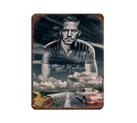Paul Walker Style Poster (12) Retro Poster Metal Tin Sign Chic Art Retro Iron Painting Bar People Cave Cafe Family Garage Poster Wall Decoration 12x16inch(30x40cm)