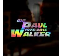 Paul Walker Tribute Car Sticker Oil Slick Holographic Vinyl Decal, Chrome Reflective Iridescent Car Window Sticker, Motorhome Caravan Sticker, JDM Sticker, Memorial RIP 200mm