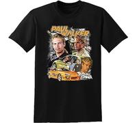 Paul Walker Vintage Black T-Shirt Unisex Graphic Mens Printed Tee Size M