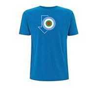 Paul Weller Arrow Target T Shirt Mod The Jam Northern Soul Movement Inspired (Large, Electric Blue)