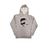 Paul Weller Hoodie Glasses Pic Logo Official Unisex Grey Pullover M