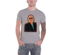 Paul Weller Illustration Key Lines T-Shirt in Grey | Size: Large Paul Weller Grey L