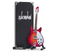 Paul Weller Miniature Guitar Replica - Music Gifts - Handmade Ornamental 1/4 Scale - Includes a Display Box, Name Tag and Miniature Guitar Stand