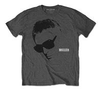 (L, Charcoal) Paul Weller Sunglasses Portrait T Shirt