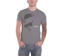 Paul Weller T Shirt Sunglasses Portrait Logo Official Mens Charcoal Grey L